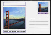 Chartonia (Fantasy) Bridges - Golden Gate Bridge, San Francisco postal stationery card unused and fine