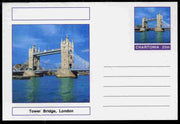 Chartonia (Fantasy) Bridges - Tower Bridge, London postal stationery card unused and fine