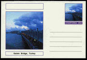 Chartonia (Fantasy) Bridges - Galata Bridge, Turkey postal stationery card unused and fine