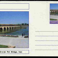 Chartonia (Fantasy) Bridges - Si-o-se Pol Bridge, Iran postal stationery card unused and fine