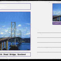 Chartonia (Fantasy) Bridges - Forth Road Bridge, Scotland postal stationery card unused and fine
