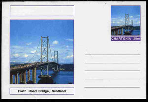 Chartonia (Fantasy) Bridges - Forth Road Bridge, Scotland postal stationery card unused and fine