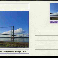 Chartonia (Fantasy) Bridges - Humber Suspension Bridge, Hull postal stationery card unused and fine