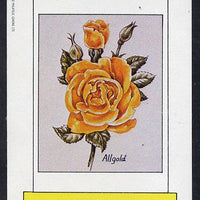Bernera 1982 Roses (Allgold) imperf deluxe sheet (£2 value) unmounted mint