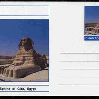 Chartonia (Fantasy) Landmarks - Sphinx at Giza, Egypt postal stationery card unused and fine