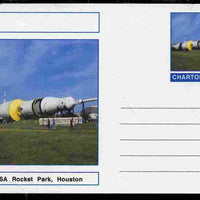 Chartonia (Fantasy) Landmarks - NASA Rocket Park, Houston postal stationery card unused and fine