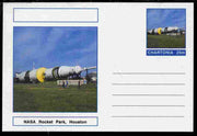 Chartonia (Fantasy) Landmarks - NASA Rocket Park, Houston postal stationery card unused and fine
