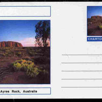 Chartonia (Fantasy) Landmarks - Ayres Rock, Australia postal stationery card unused and fine