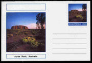Chartonia (Fantasy) Landmarks - Ayres Rock, Australia postal stationery card unused and fine