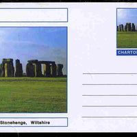 Chartonia (Fantasy) Landmarks - Stonehenge, Wiltshire postal stationery card unused and fine