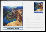 Chartonia (Fantasy) Landmarks - Grand Canyon, Arizona postal stationery card unused and fine