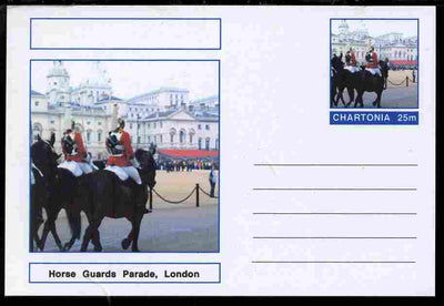 Chartonia (Fantasy) Landmarks - Horse Guards Parade, London postal stationery card unused and fine