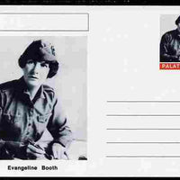 Palatine (Fantasy) Personalities - Evangeline Booth (Salvation Army) postal stationery card unused and fine