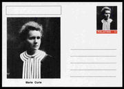 Palatine (Fantasy) Personalities - Marie Curie postal stationery card unused and fine