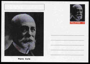 Palatine (Fantasy) Personalities - Pierre Curie postal stationery card unused and fine