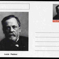Palatine (Fantasy) Personalities - Louis Pasteur postal stationery card unused and fine