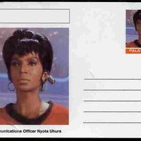 Palatine (Fantasy) Star Trek - Communications Officer Nyota Uhura postal stationery card unused and fine