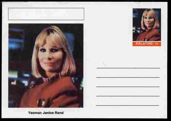 Palatine (Fantasy) Star Trek - Yeoman Janice Rand postal stationery card unused and fine