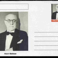 Palatine (Fantasy) Personalities - Henri Matisse postal stationery card unused and fine