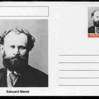 Palatine (Fantasy) Personalities - Edouard Manet postal stationery card unused and fine