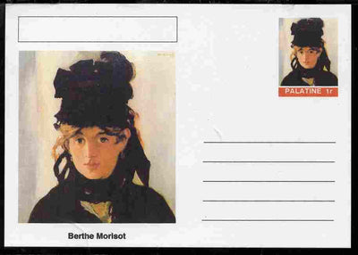 Palatine (Fantasy) Personalities - Berthe Morisot postal stationery card unused and fine