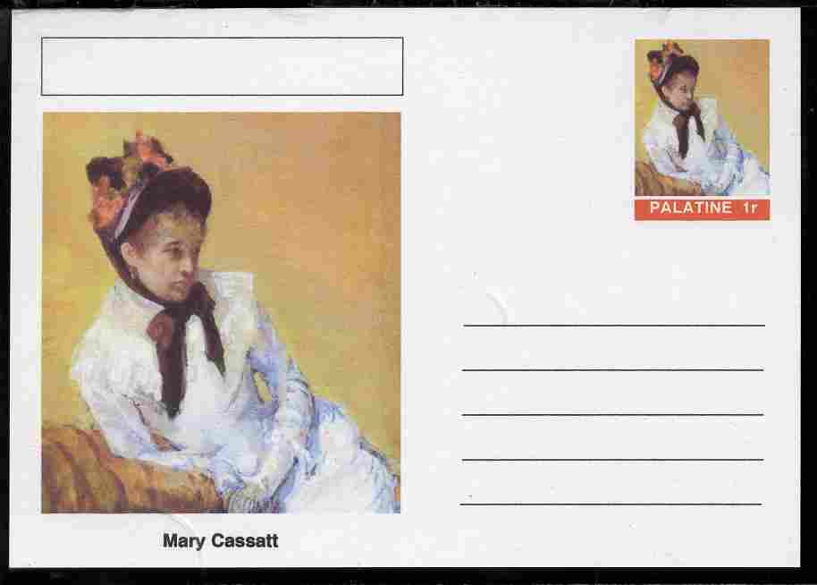Palatine (Fantasy) Personalities - Mary Cassatt postal stationery card unused and fine