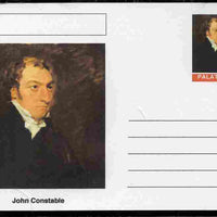 Palatine (Fantasy) Personalities - John Constable postal stationery card unused and fine