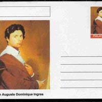 Palatine (Fantasy) Personalities - Jean Auguste Dominique Ingres postal stationery card unused and fine
