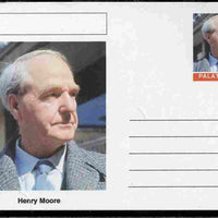 Palatine (Fantasy) Personalities - Henry Moore postal stationery card unused and fine