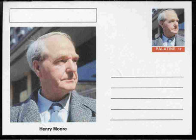 Palatine (Fantasy) Personalities - Henry Moore postal stationery card unused and fine