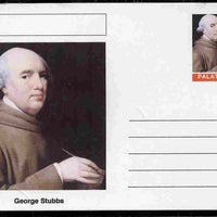 Palatine (Fantasy) Personalities - George Stubbs postal stationery card unused and fine