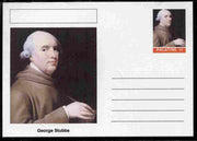 Palatine (Fantasy) Personalities - George Stubbs postal stationery card unused and fine