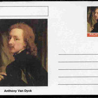 Palatine (Fantasy) Personalities - Anthony Van Dyck postal stationery card unused and fine