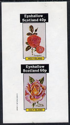 Eynhallow 1982 Roses (Trumpeter & Harry Wheatcroft) imperf,set of 2 values (40p & 60p) unmounted mint