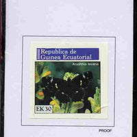 Equatorial Guinea 1976 Butterflies 30EK Arashnia levana proof in issued colours mounted on small card - as Michel 969