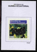Equatorial Guinea 1976 Butterflies 30EK Arashnia levana proof in issued colours mounted on small card - as Michel 969