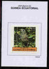 Equatorial Guinea 1977 Birds 25EK Mistle Thrush proof in issued colours mounted on small card - as Michel 1209