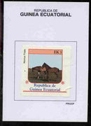 Equatorial Guinea 1976 Horses 3EK Nonius Foals proof in issued colours mounted on small card - as Michel 806
