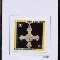 Equatorial Guinea 1978 Coronation 25th Anniversary (Medals) 25EK Distinguished Flying Cross 1918 proof in issued colours mounted on small card - as Michel 1390