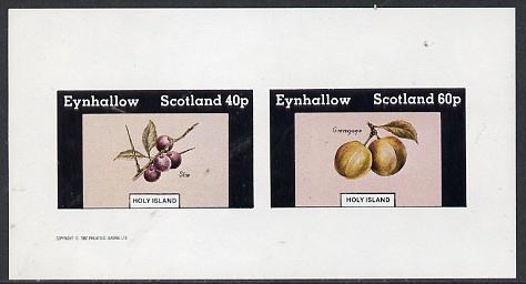 Eynhallow 1982 Fruit (Sloe & Greengage) imperf,set of 2 values (40p & 60p) unmounted mint