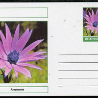 Chartonia (Fantasy) Flowers - Anenome postal stationery card unused and fine