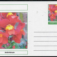Chartonia (Fantasy) Flowers - Antirrhinum postal stationery card unused and fine