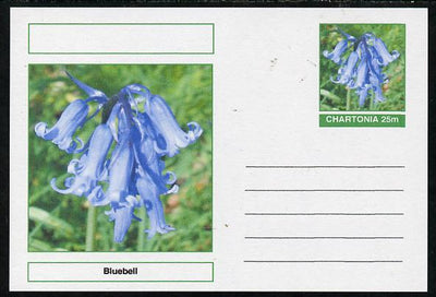 Chartonia (Fantasy) Flowers - Bluebell postal stationery card unused and fine