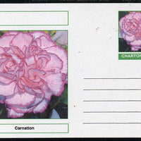 Chartonia (Fantasy) Flowers - Carnation postal stationery card unused and fine