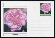 Chartonia (Fantasy) Flowers - Carnation postal stationery card unused and fine
