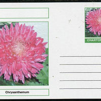 Chartonia (Fantasy) Flowers - Chrysanthemum postal stationery card unused and fine
