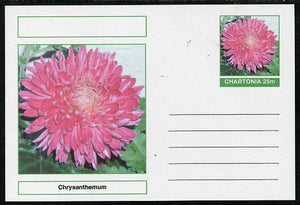 Chartonia (Fantasy) Flowers - Chrysanthemum postal stationery card unused and fine