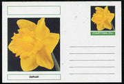Chartonia (Fantasy) Flowers - Daffodil postal stationery card unused and fine