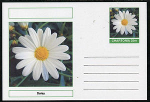 Chartonia (Fantasy) Flowers - Daisy postal stationery card unused and fine