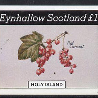 Eynhallow 1982 Fruit (Red Currant) imperf souvenir sheet (£1 value) unmounted mint